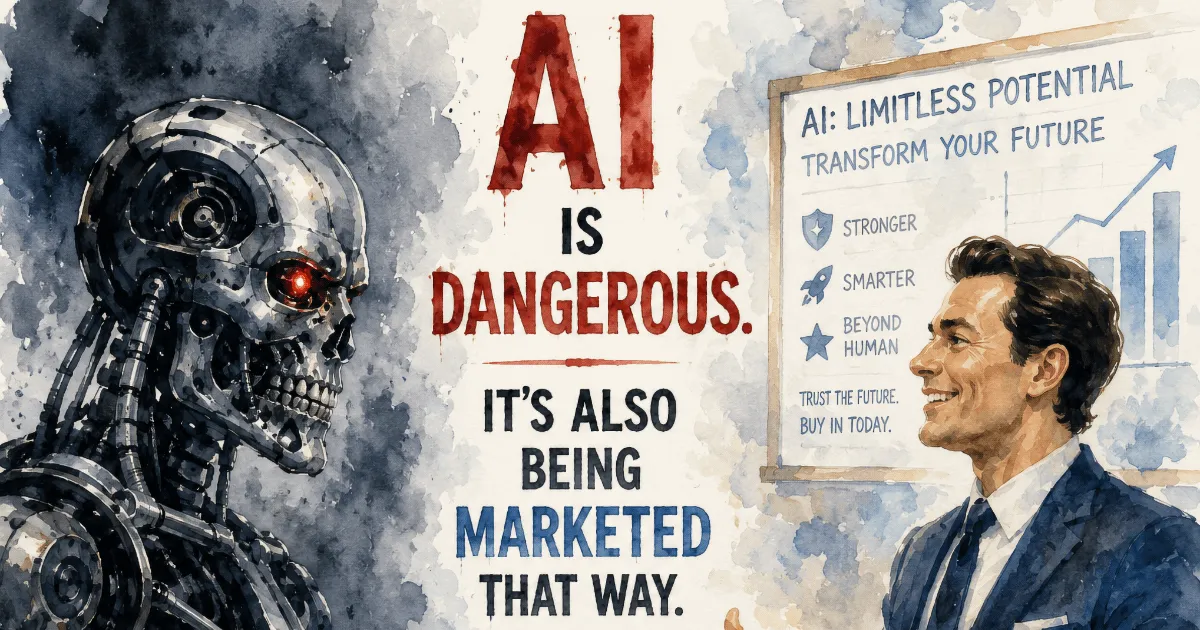 AI is dangerous - It's also being marketed that way